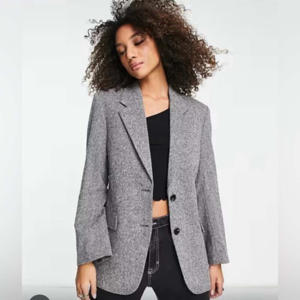 & Other Stories Classic Oversized Gray Blazer - NWT